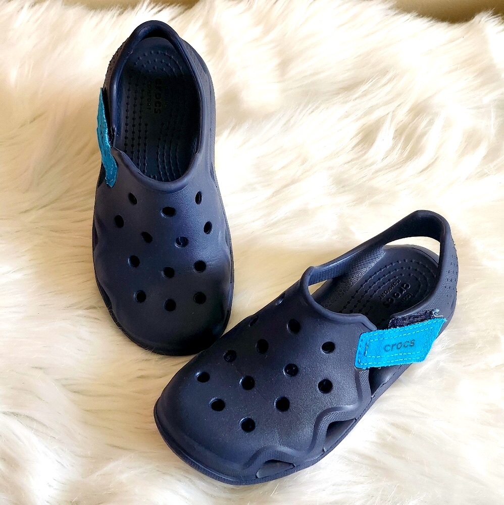 NEW Crocs Size 12 Swiftwater Wave Clog Shoes Kids Children Boy Girl